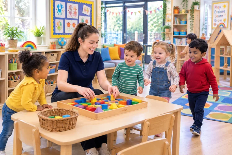 Early Years Practitioner learner working with young children in an early years setting (Level 2 Childcare)