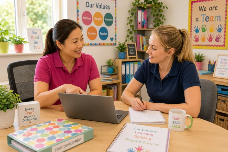Early Years Lead Practitioner learner working with young children in an early years setting (Level 5 Childcare)